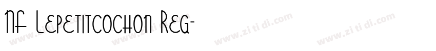 NF Lepetitcochon Reg字体转换
